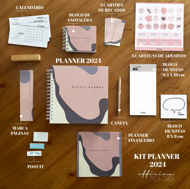 Kit Digital Cliparts Planner, Agenda, Caneta